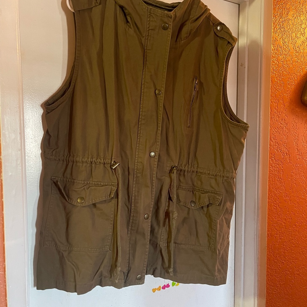Olive Green Utility Vest